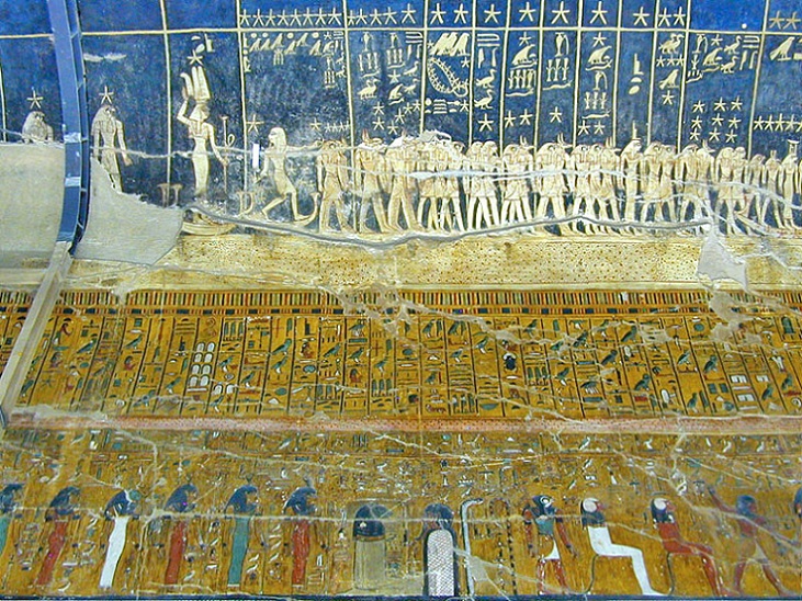 Particolare della tomba di Seti I