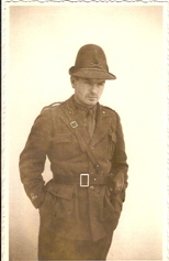 Giulio Rossi in divisa da artigliere di montagna, Bozzolo (Simone Valtorta, anni Quaranta)
